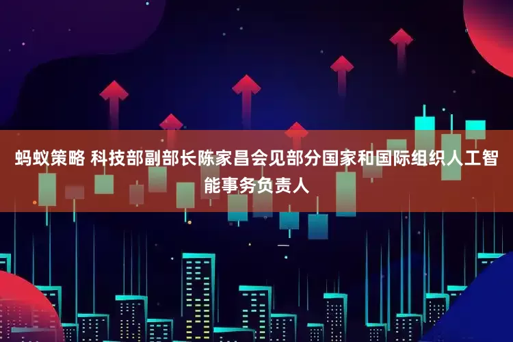 蚂蚁策略 科技部副部长陈家昌会见部分国家和国际组织人工智能事务负责人