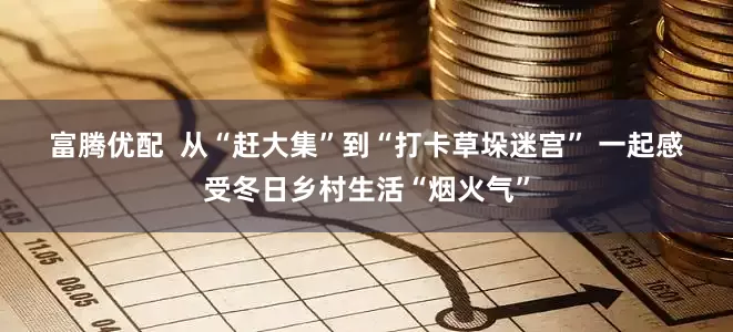 富腾优配  从“赶大集”到“打卡草垛迷宫” 一起感受冬日乡村生活“烟火气”